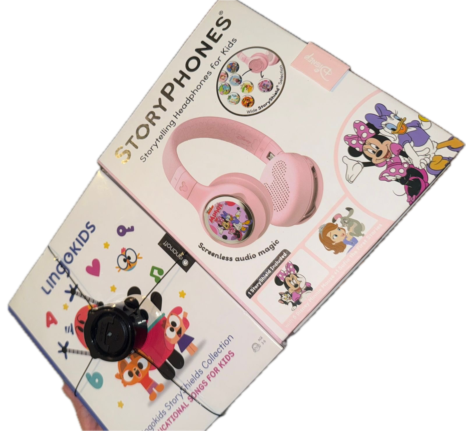 COD 0008 - AUDIFONOS WIFI-BLUETOOTH DISNEY NIÑA + 1 DISCOS EDUCATIVOS